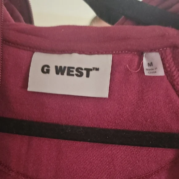G West Maroon Hoodie - Picture 3 of 3